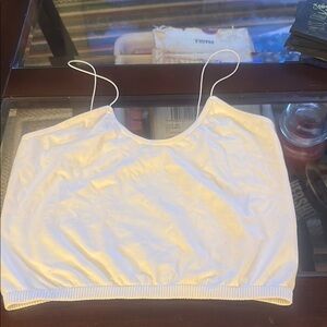 Free People White Crop Top
